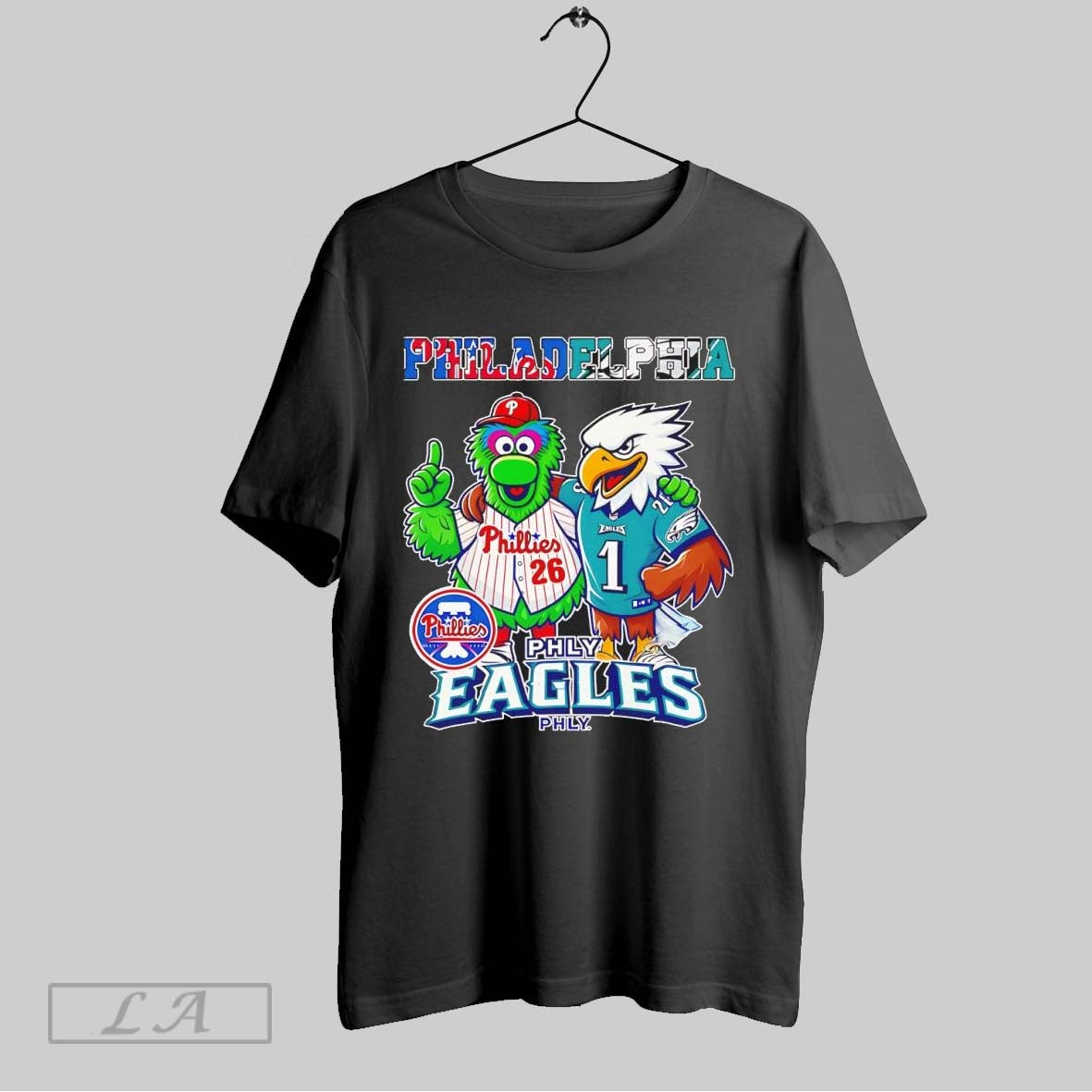 Original Philadelphia Phillie Phanatic Baseball And Bald Eagle