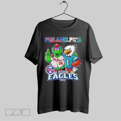 Original Philadelphia Phillie Phanatic Baseball And Bald Eagle