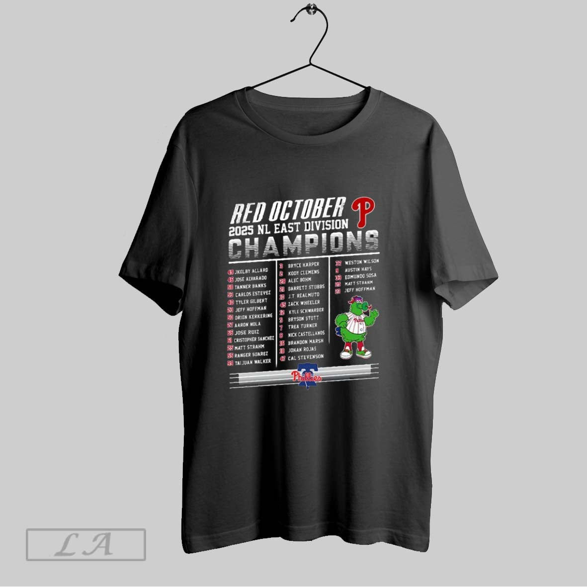 Original Philadelphia Phillies Red October 2025 Nl East Division