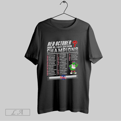 Original Philadelphia Phillies Red October 2025 Nl East Division