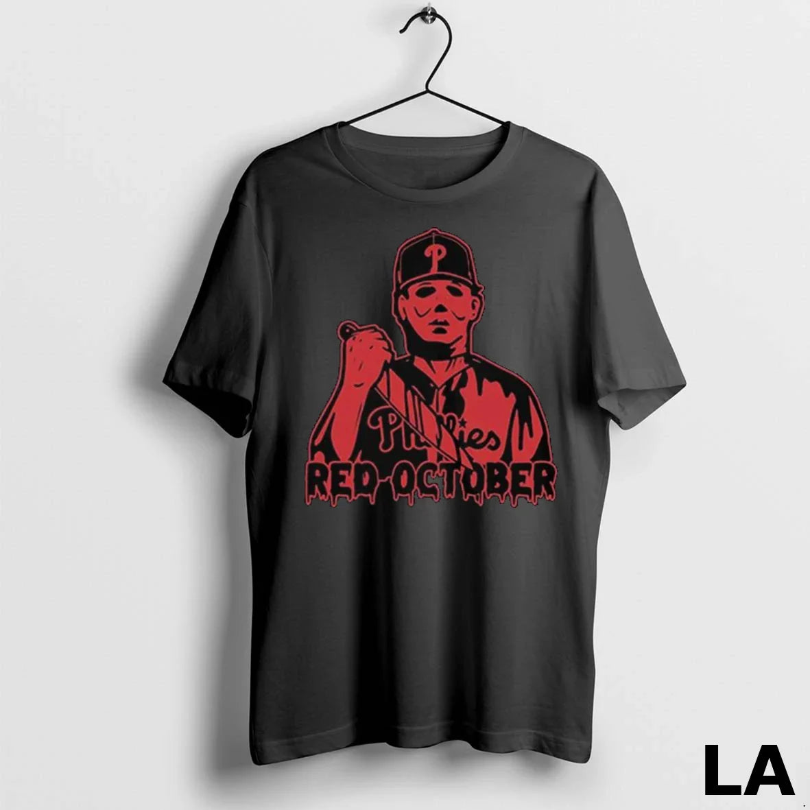 Original Phillies Michael Myers Red October Long Sleve Hoodie Stylish