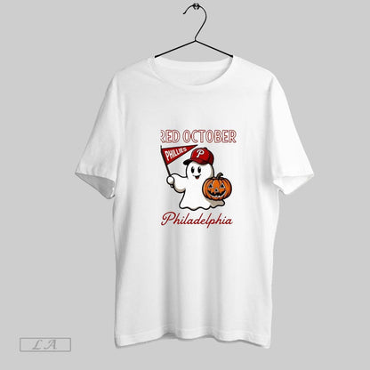 Original Phillies Red October Halloween Ghos Shirt Classic Collection