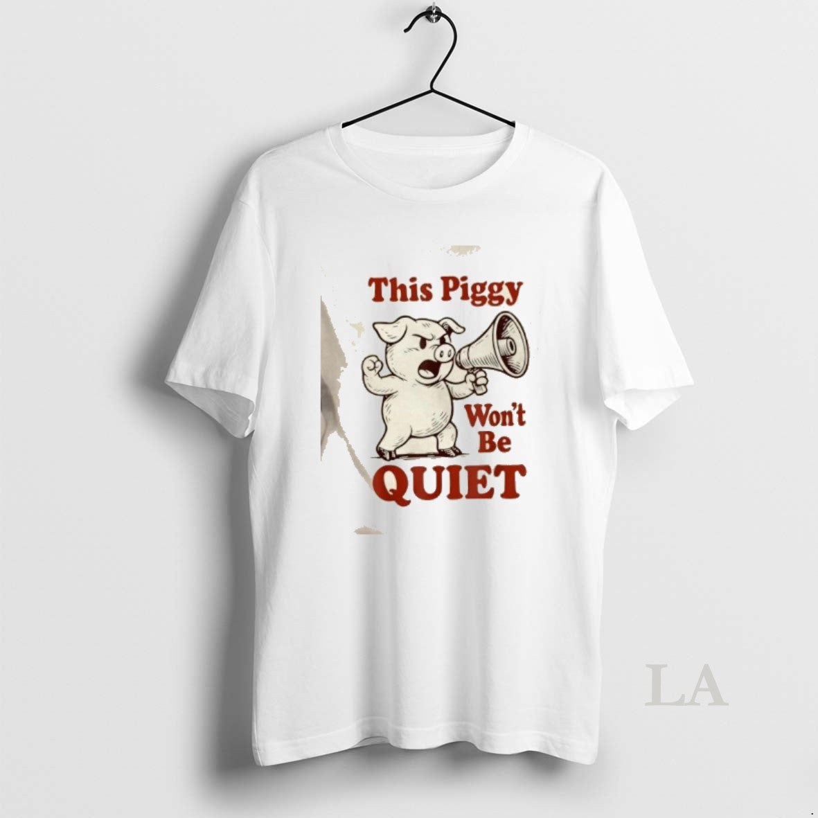 Original Pig This Piggy Wont Be Quiet Meme TShirt Designer Collection