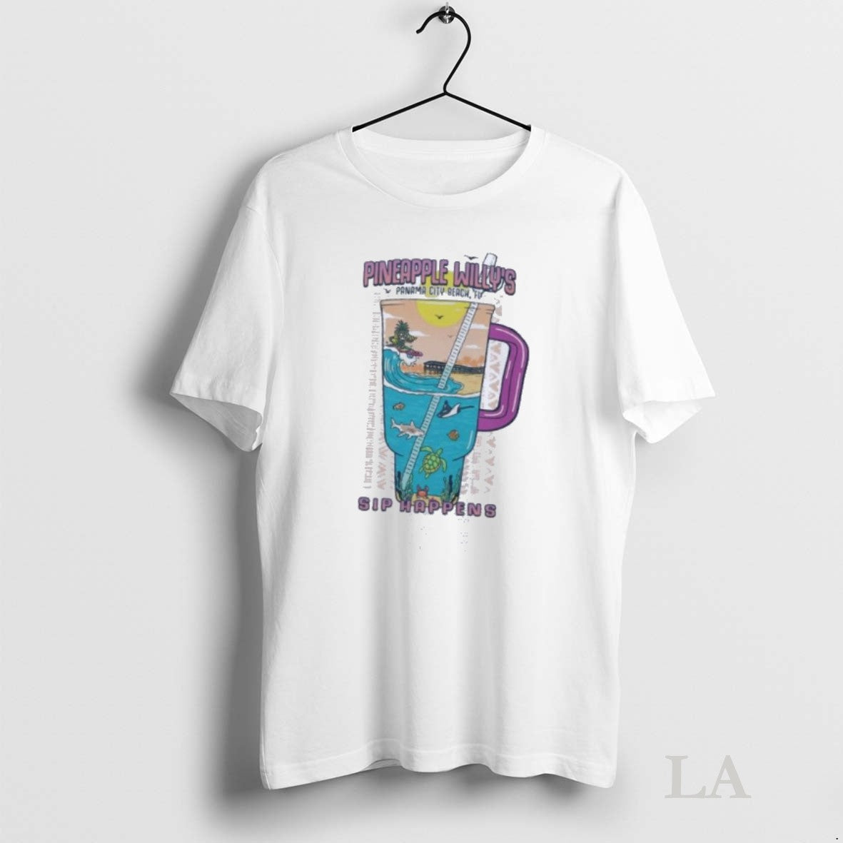 Original Pineapple Willy Melon Daiquiri Cup Sip Happens Shirt Unique