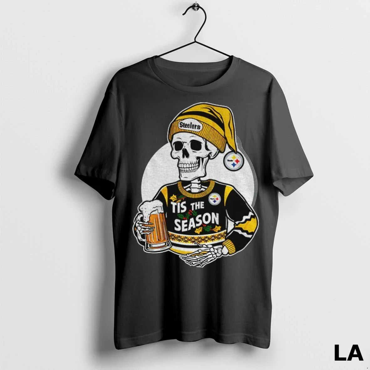 Original Pittsburgh Steelers Skeleton Tis Season Halloween Tank Top