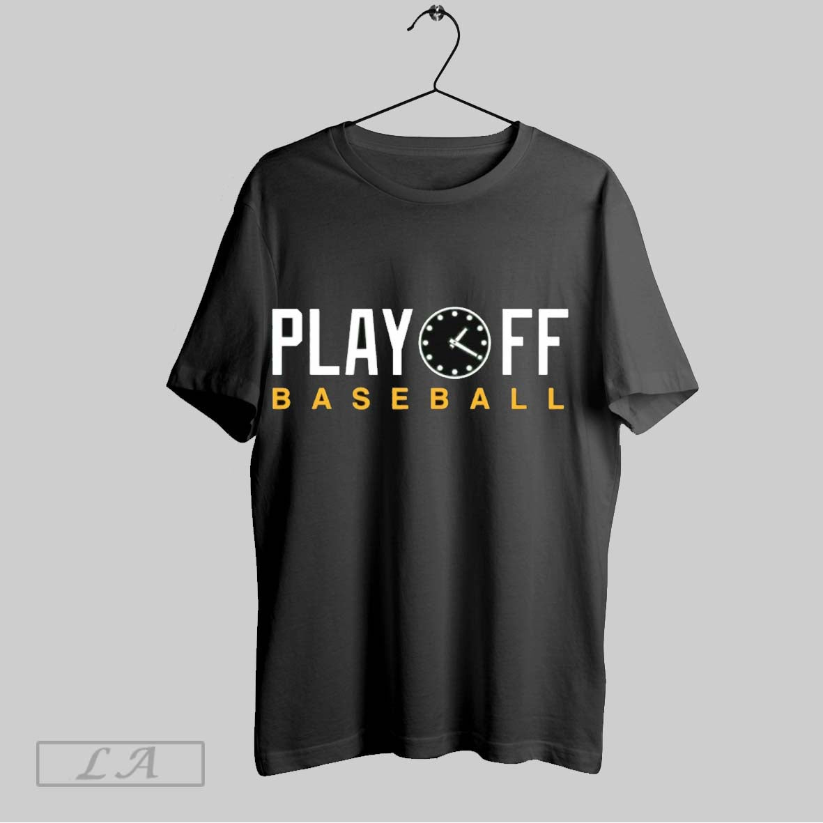 Original Playoff Baseball Clock Tee Trendy Design