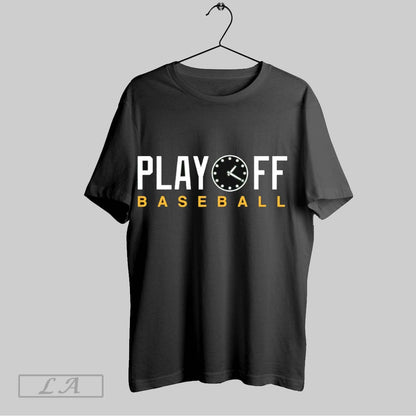 Original Playoff Baseball Clock Tee Trendy Design