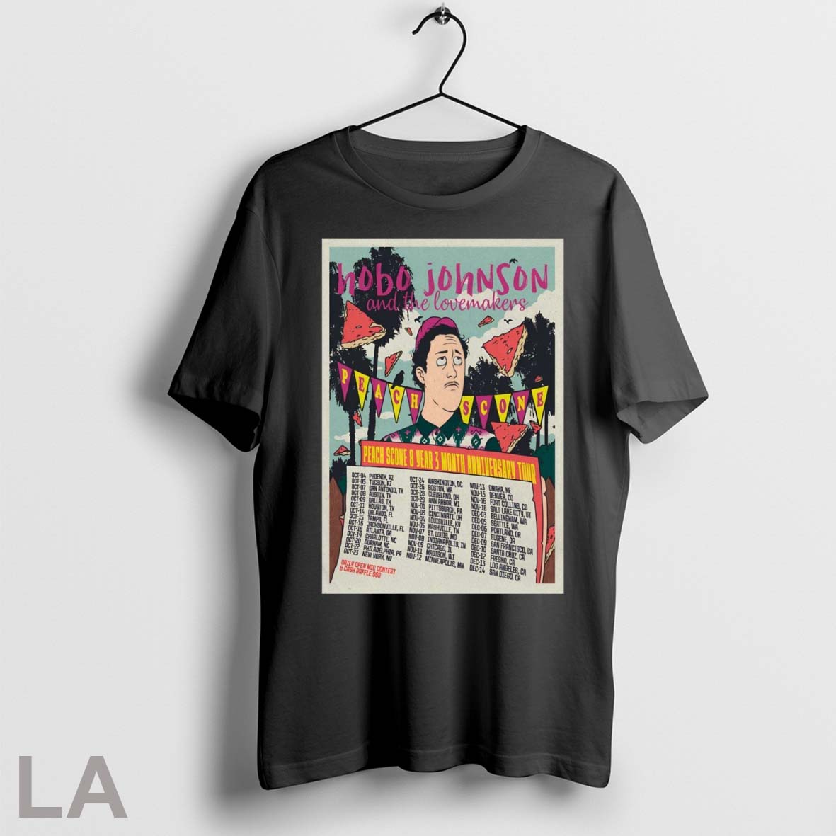 Original Poster Hobo Johnson And Lovemakers 2025 Peach Scone 8 Year 3