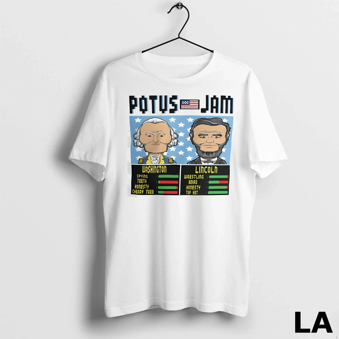 Original Potus Jame Washington And Lincoln Shirt Retro Collection