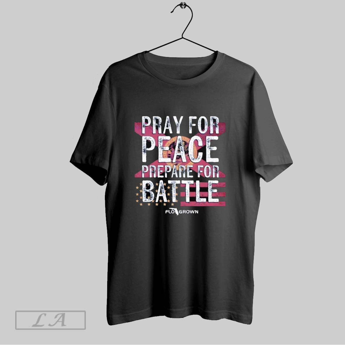Original Pray Peace Prepare Battle TShirt Elegant Art