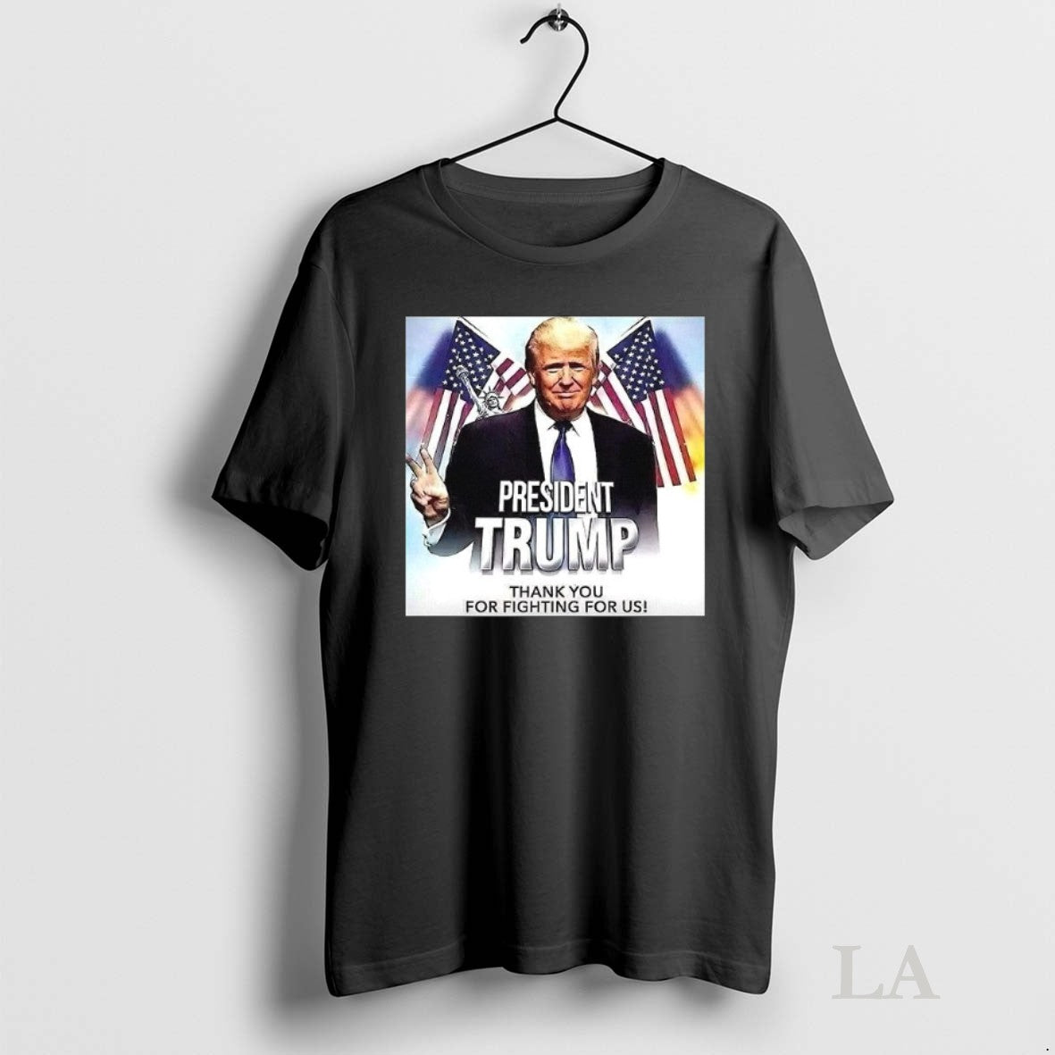 Original President Trump Thank You Fighting Us TShirt Modern Art