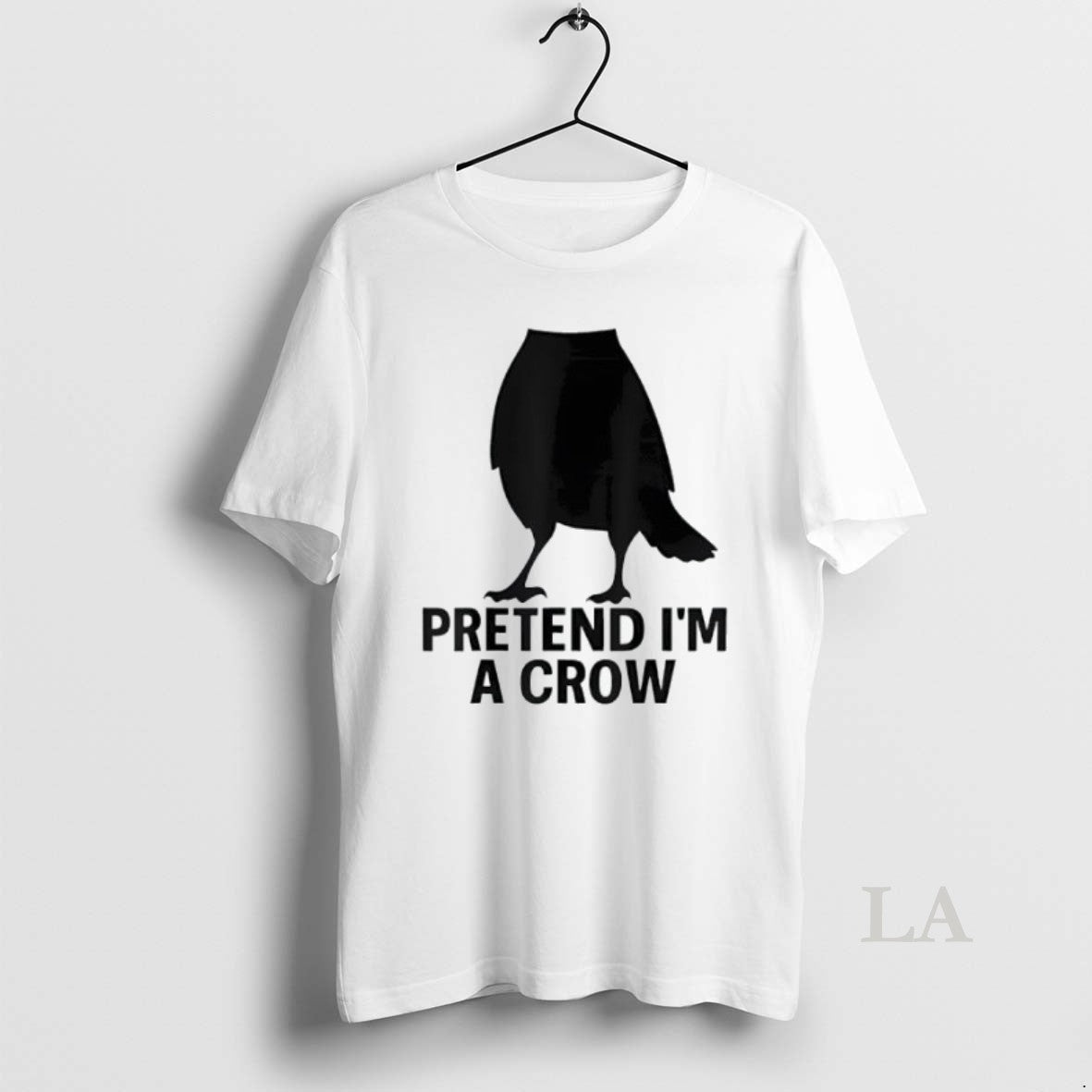 Original Pretend Im Crow Halloween Costume Crow Tee Authentic Apparel