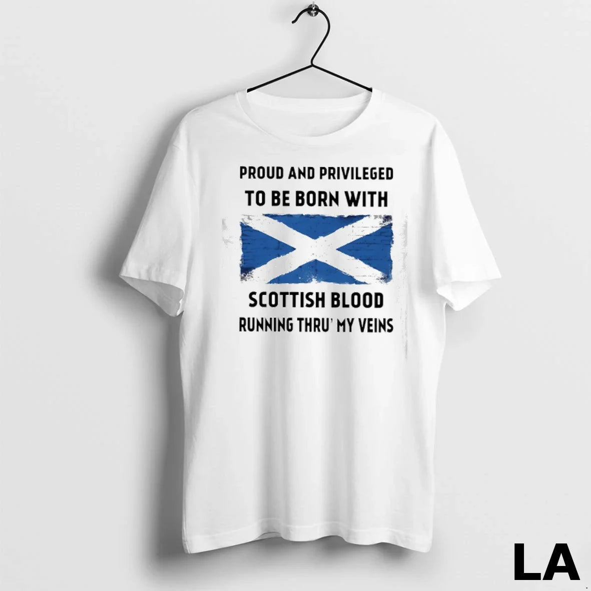 Original Proud And Privileged To Be Born Scottish Blood Running Thru