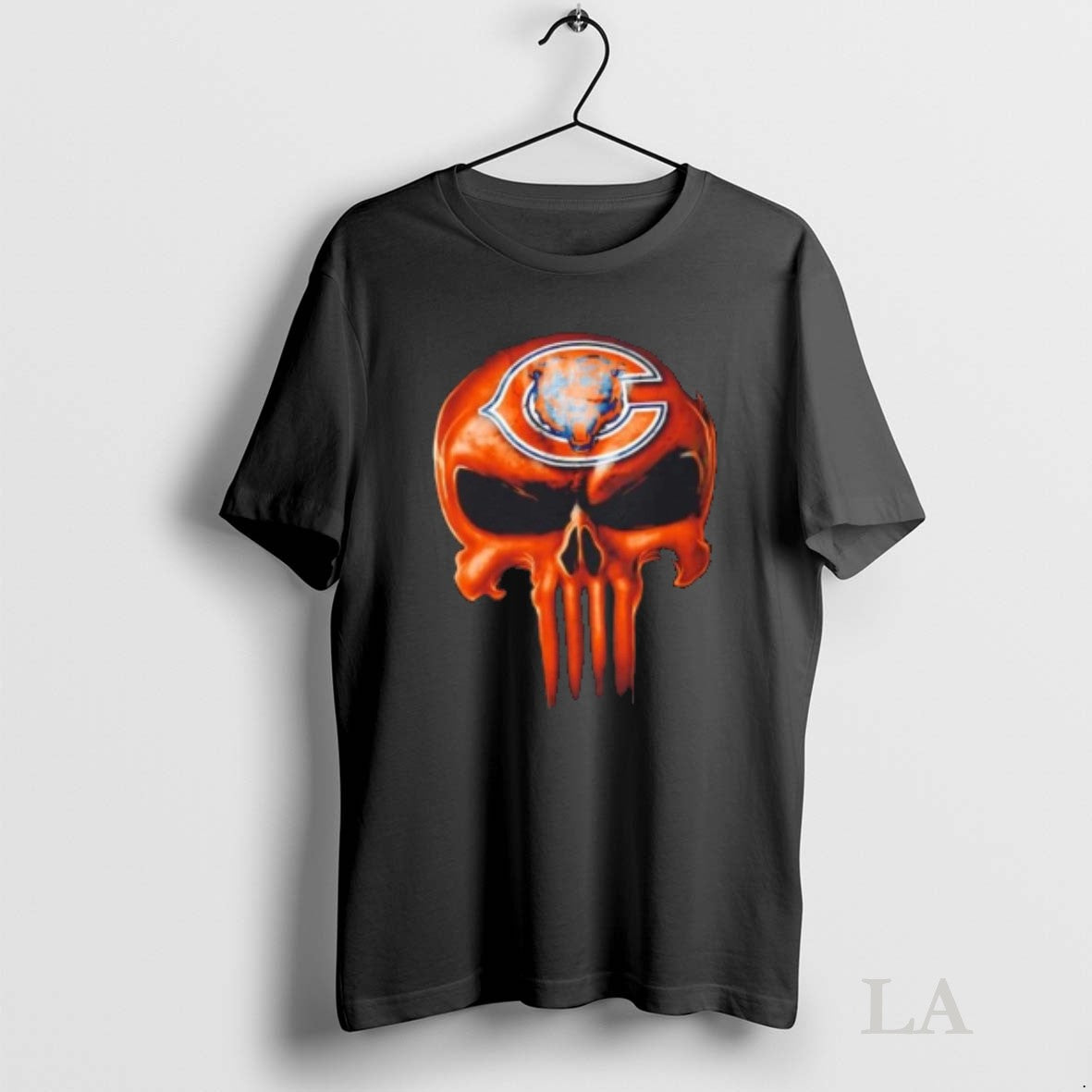 Original Punisher Skull X Chicago Bears Football Horror Halloween