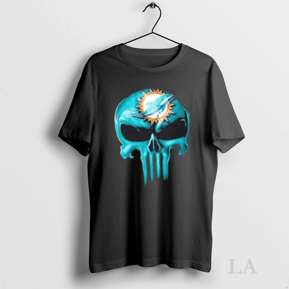 Original Punisher Skull X Miami Dolphins Football Horror Halloween