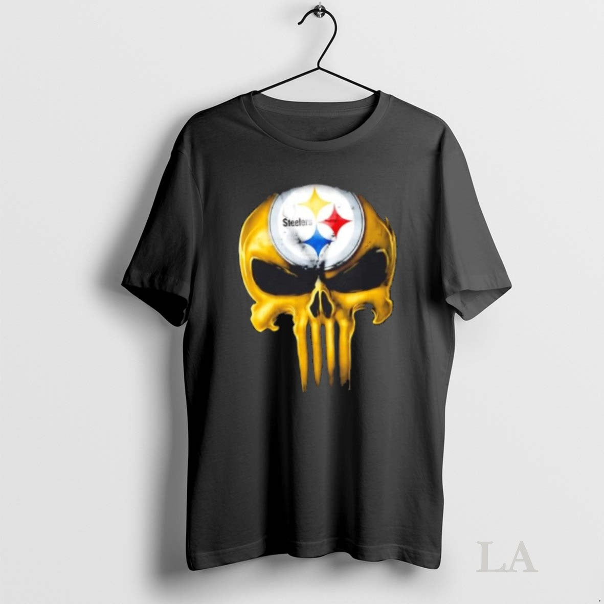 Original Punisher Skull X Pittsburgh Steelers Football Horror