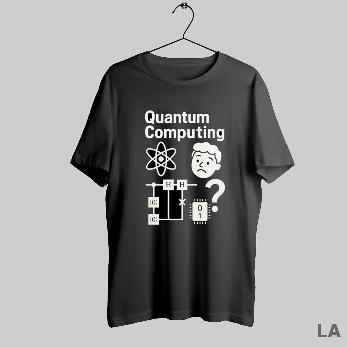 Original Quantum Computing Atom Circuit Board Question Mark Hoodie