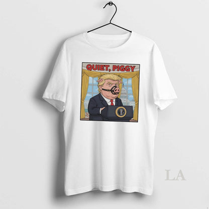 Original Quiet Piggy Anti Trump Sticker 25 Shirt Elegant Fashion