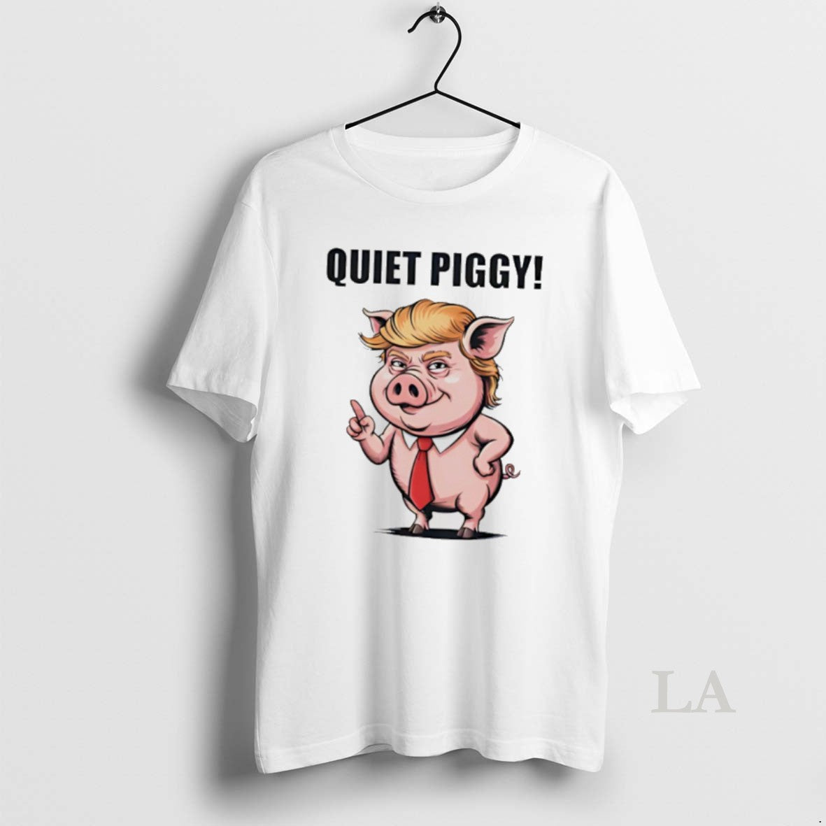 Original Quiet Piggy Fun Trump Pig Tee Designer Outfit