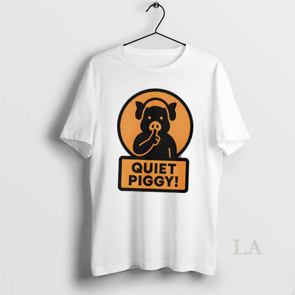 Original Quiet Piggy Humorous Potus Trump Presidential Tee Stylish