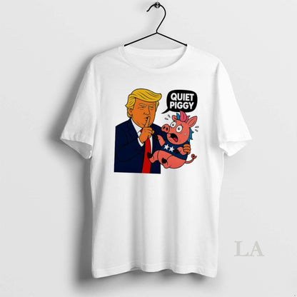 Original Quiet Piggy President Donald Trump Maga Tank Top Retro Merch