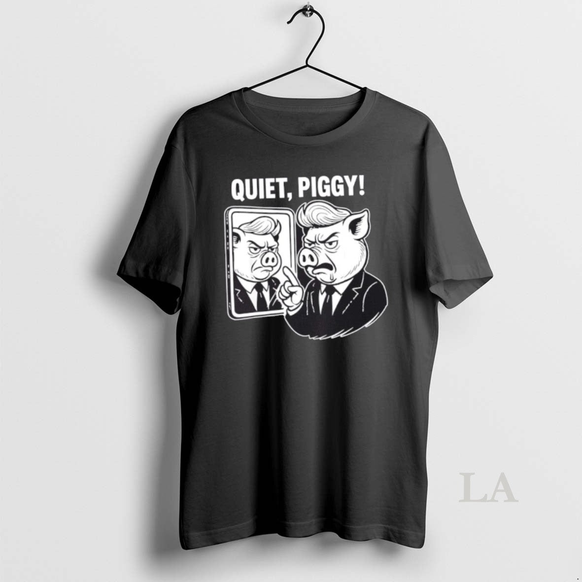 Original Quiet Quiet Piggy Donald Trump Hair Long Sleeve Premium Look