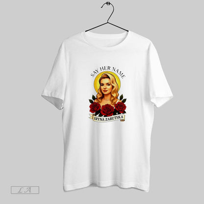 Original Rip Iryna Safe Say Her Name Rose Printed Memorial Tank Top