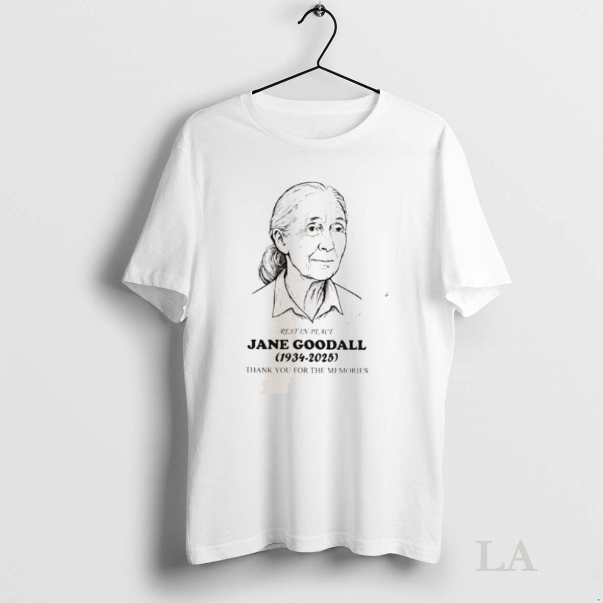 Original Rip Jane Goodall 1934 2025 Thank You Memories Hoodie