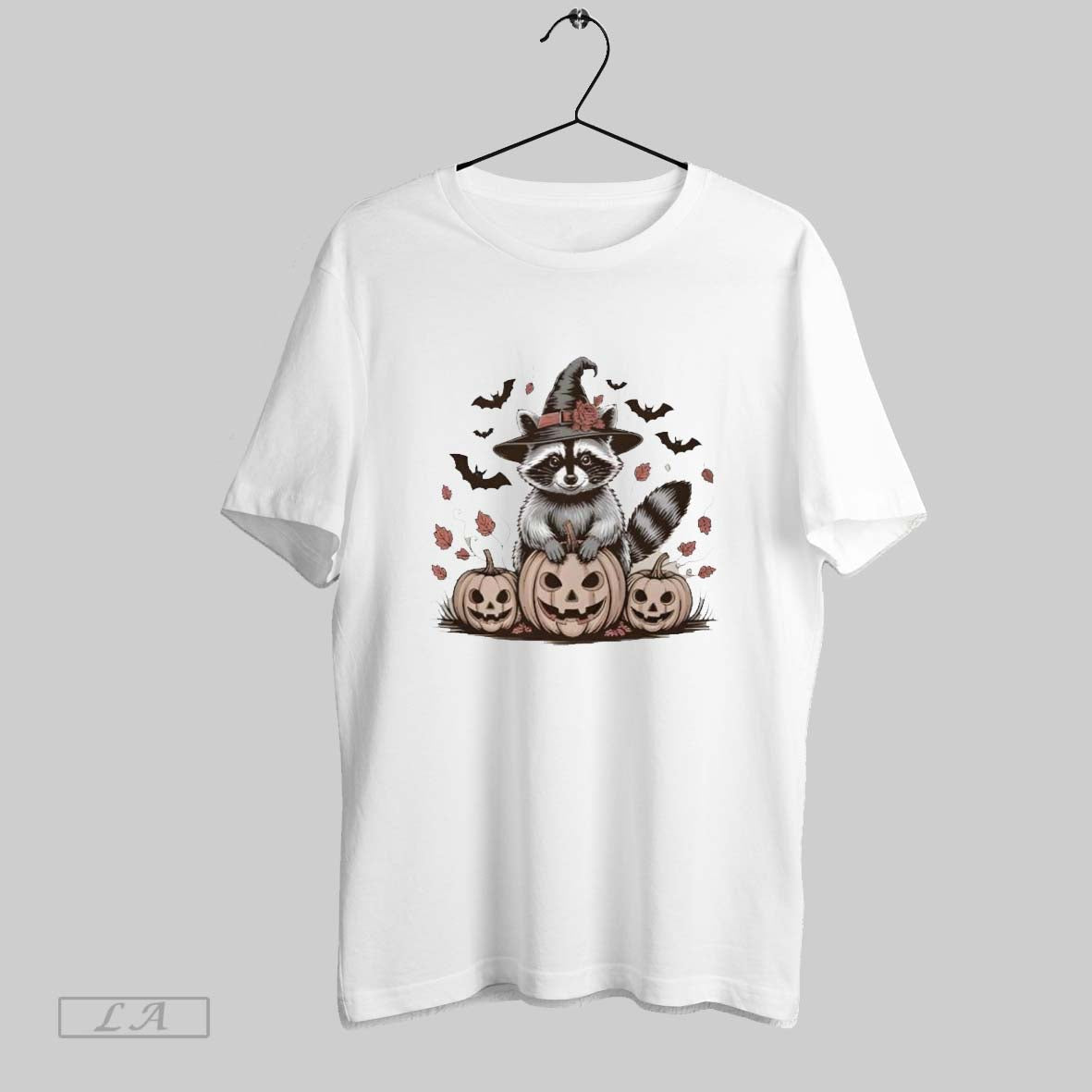 Original Raccoon Halloween Ladies Shirt Designer Fashion
