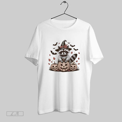Original Raccoon Halloween Ladies Shirt Designer Fashion