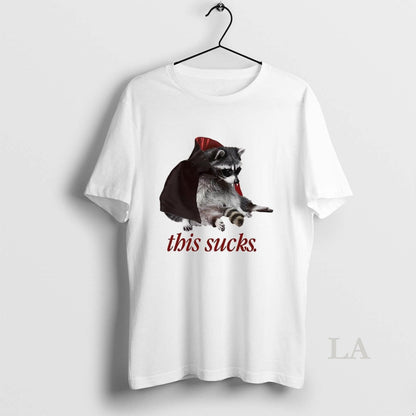 Original Raccoon This Sucks Vampire Halloween Sweatshirt Exclusive