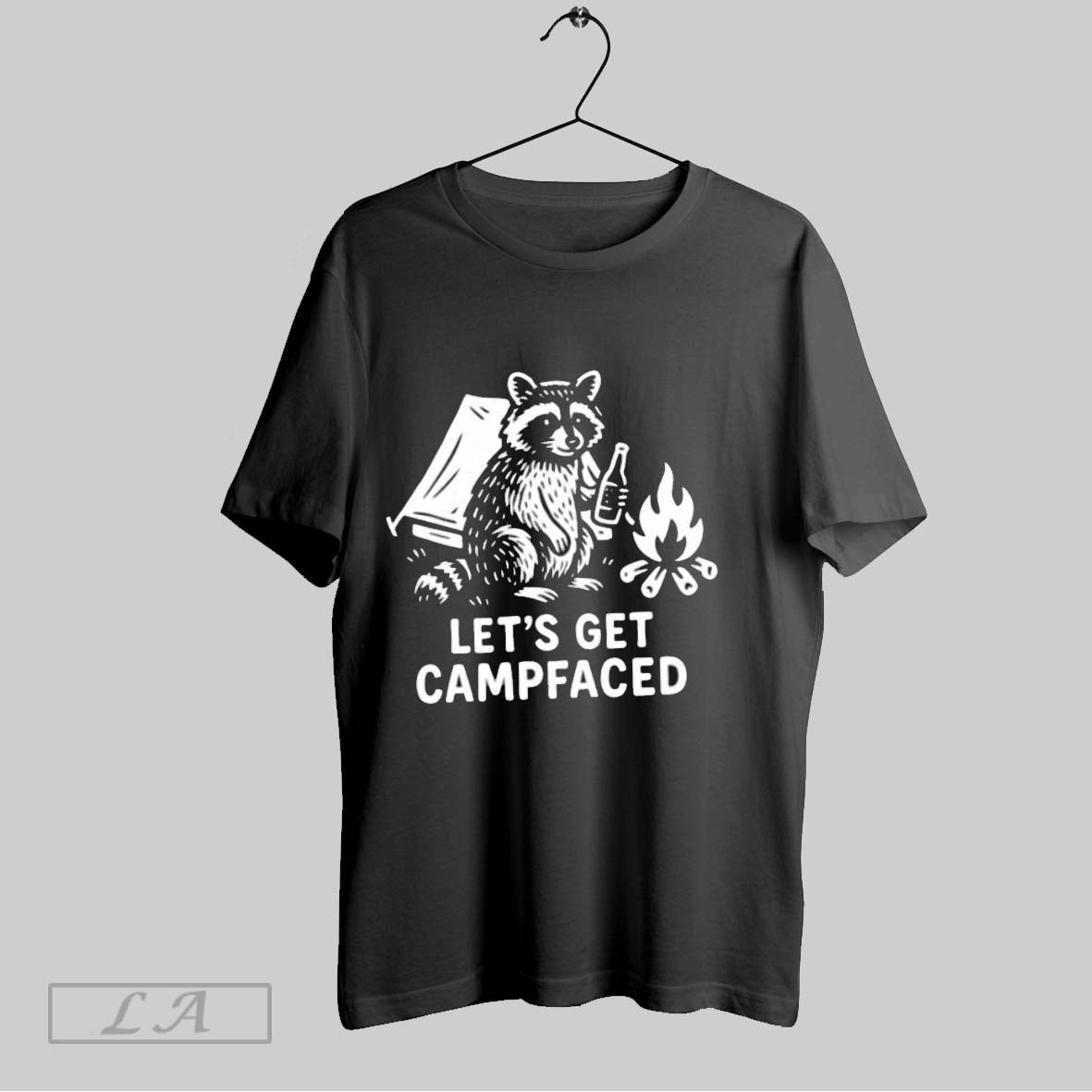Original Raccoon Lets Get Campfaced Tee Stylish Outfit