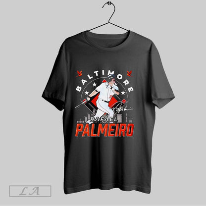 Original Rafael Palmeiro Bird Baltimore Swing Signature Long Sleeve