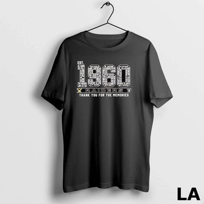 Original Raiders Est 1960 Players Names Thank You Memories Shirt
