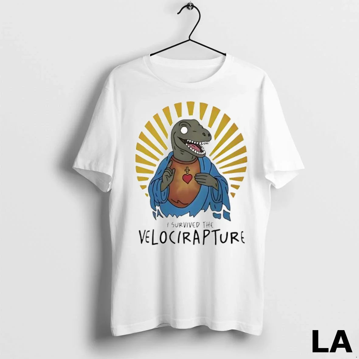 Original Raptor Jesus I Survived Velocirapture Ladies Tee Modern Style