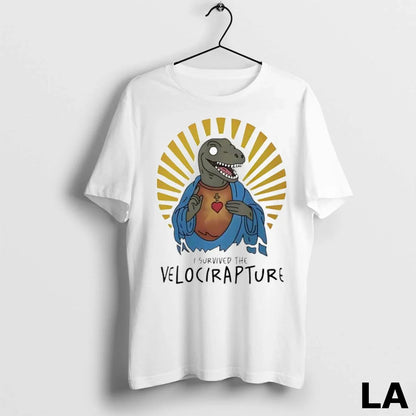 Original Raptor Jesus I Survived Velocirapture Ladies Tee Modern Style