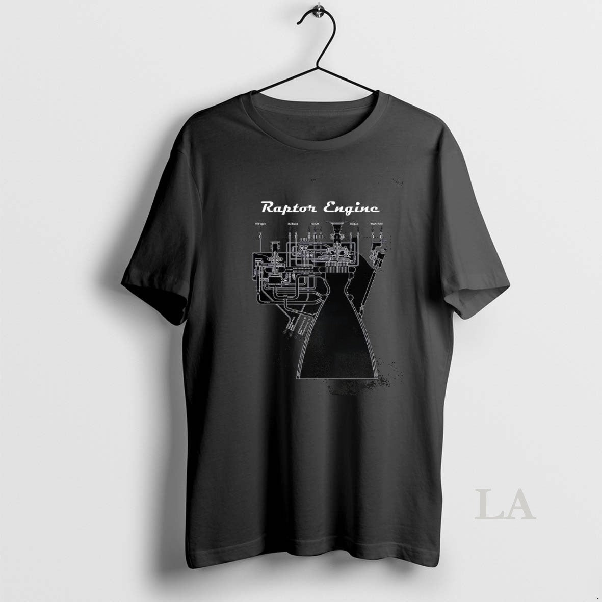 Original Raptor Engine Blueprints Long Sleeve Designer Design