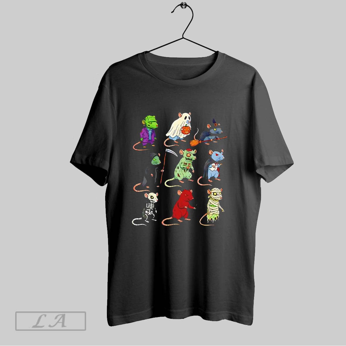 Original Rat Spooky Witch Boo Zombie Rat Halloween Tee Elegant