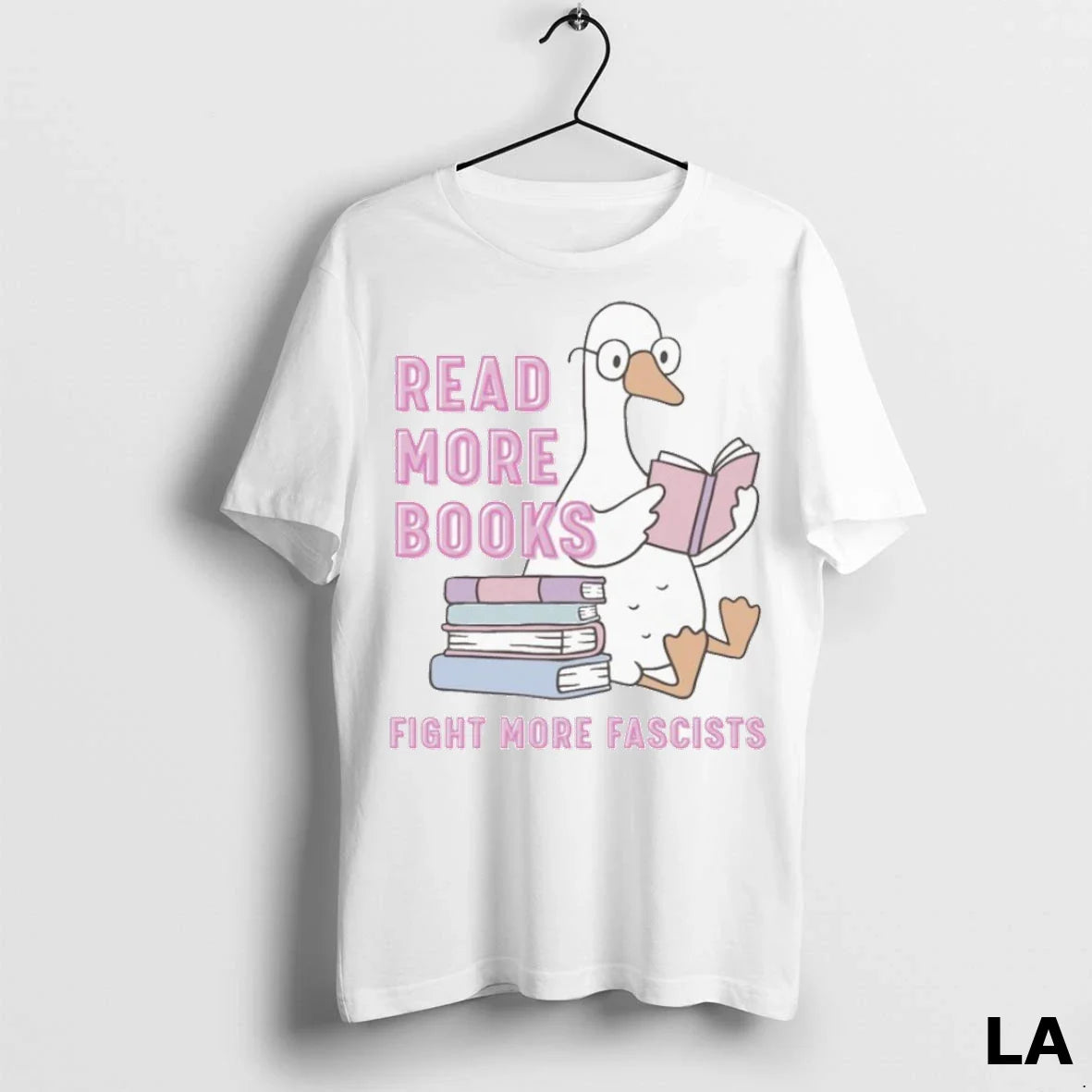Original Read More Books Fight More Fascists Duck Tank Top Elegant