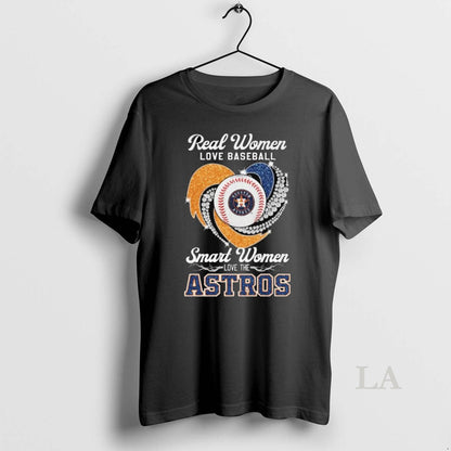 Original Real Love Baseball Smart Love Houston Astros Diamond Heart
