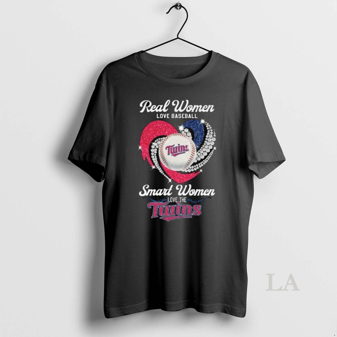 Original Real Love Baseball Smart Love Minnesota Twins Diamond Heart