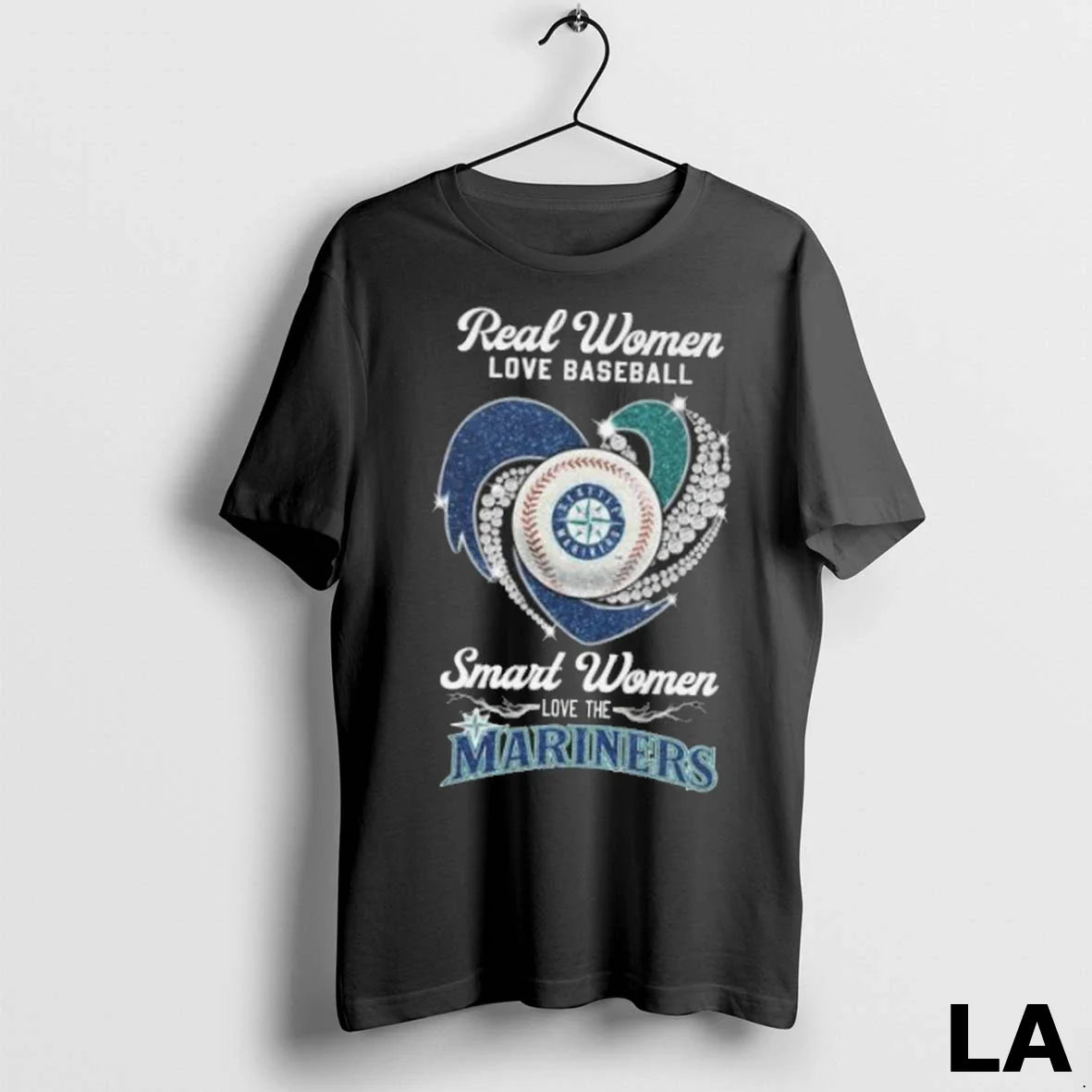 Original Real Love Baseball Smart Love Seattle Mariners Diamond Heart