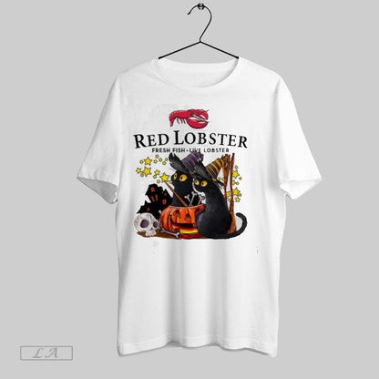 Original Red Lobster X Black Cat Witch Halloween 2025 Hoodie