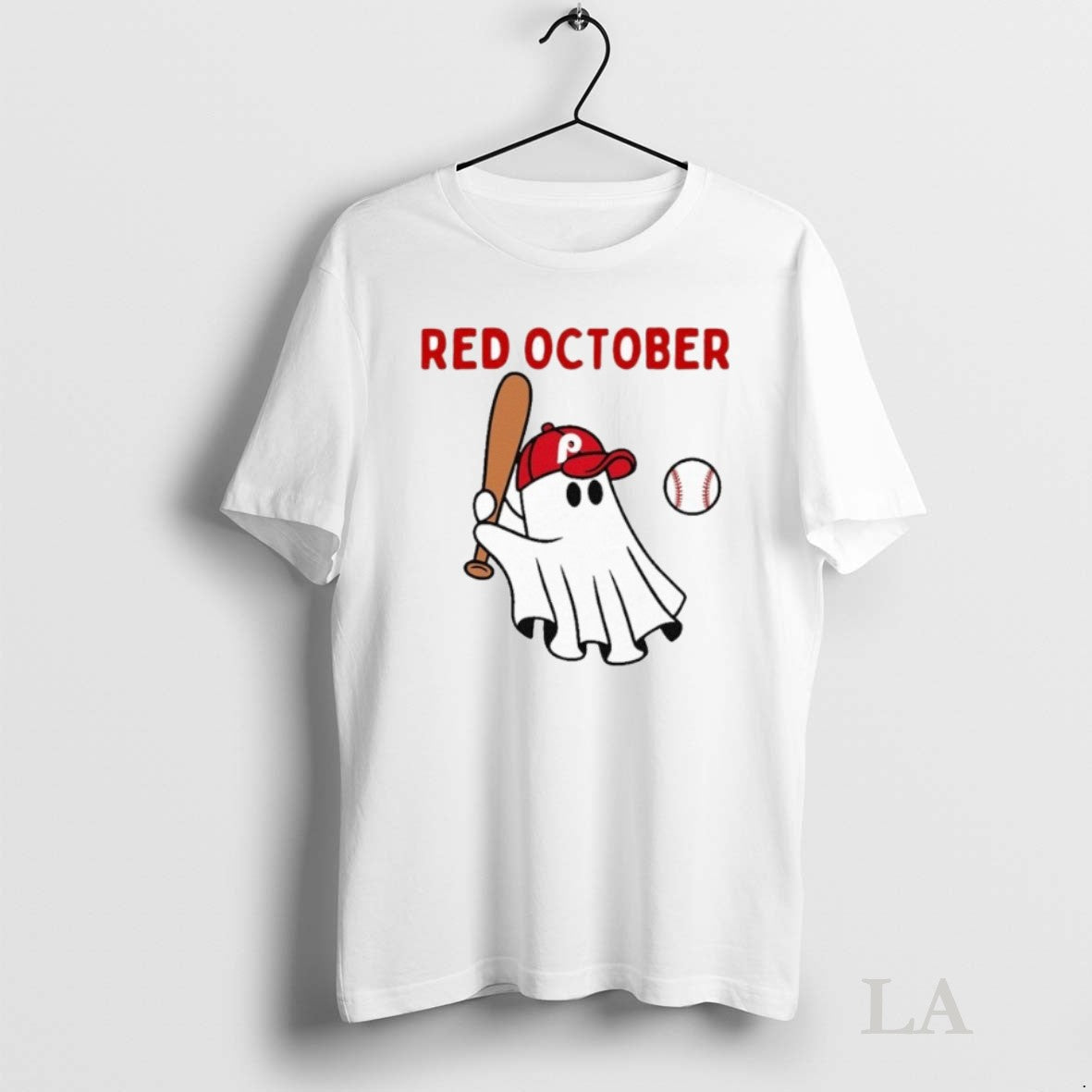 Original Red October Halloween Philadelphia Baseball Ghost Shirt