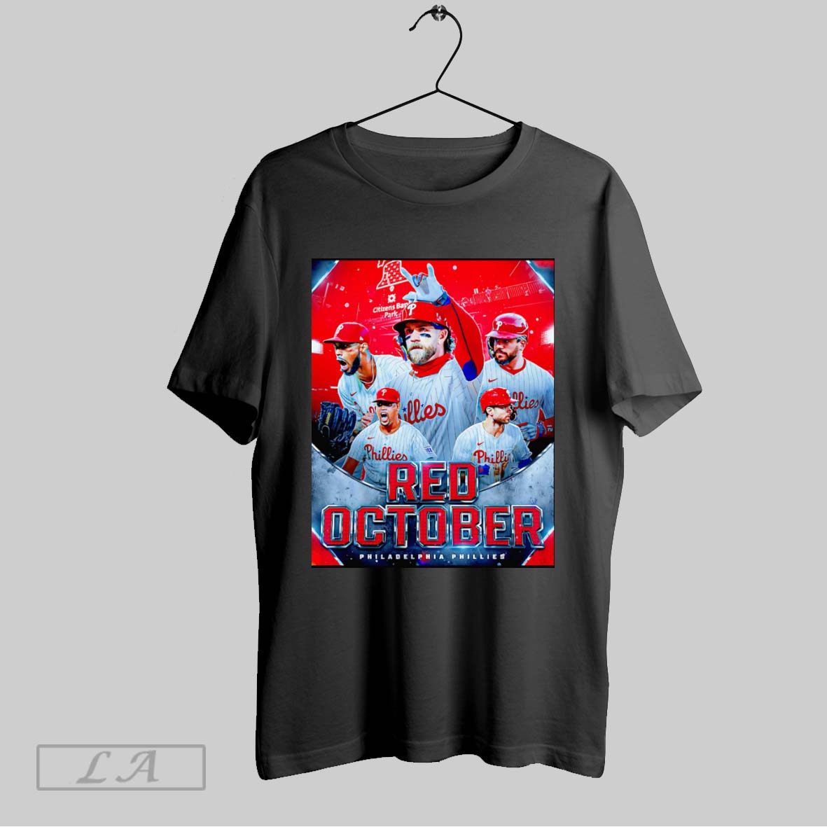 Original Red October Philadelphia Phillies Baseball Tee Designer Merch