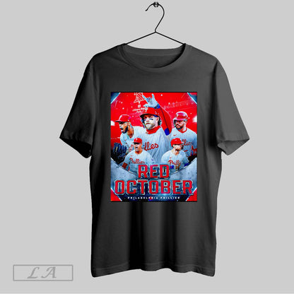 Original Red October Philadelphia Phillies Baseball Tee Designer Merch