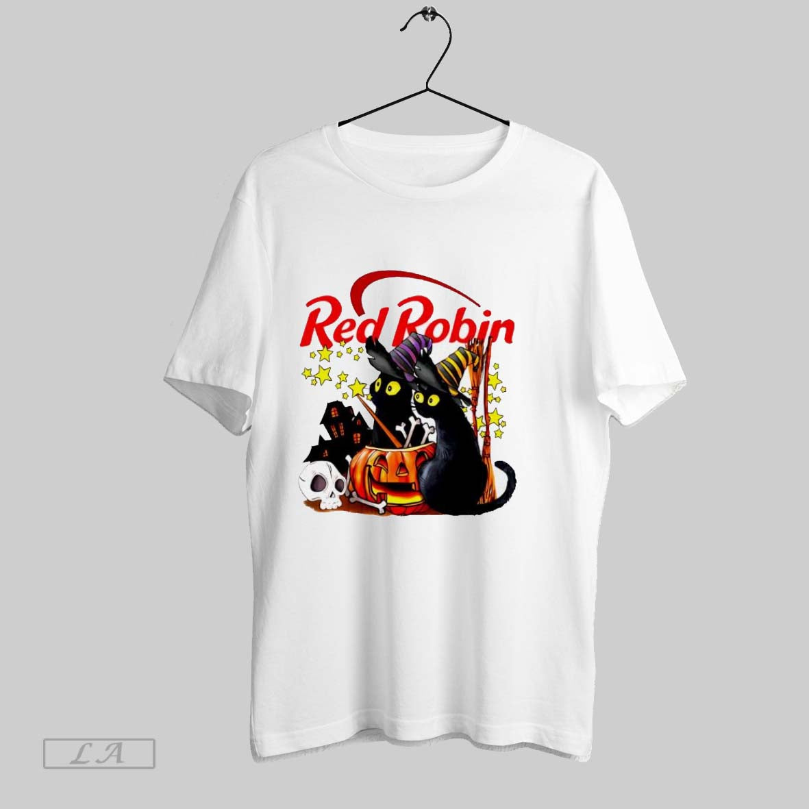 Original Red Robin Black Cat Witch Pumpkin Haunted House Halloween