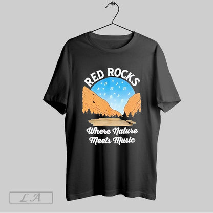 Original Red Rocks Where Nature Meets Music Shirt Vintage Style