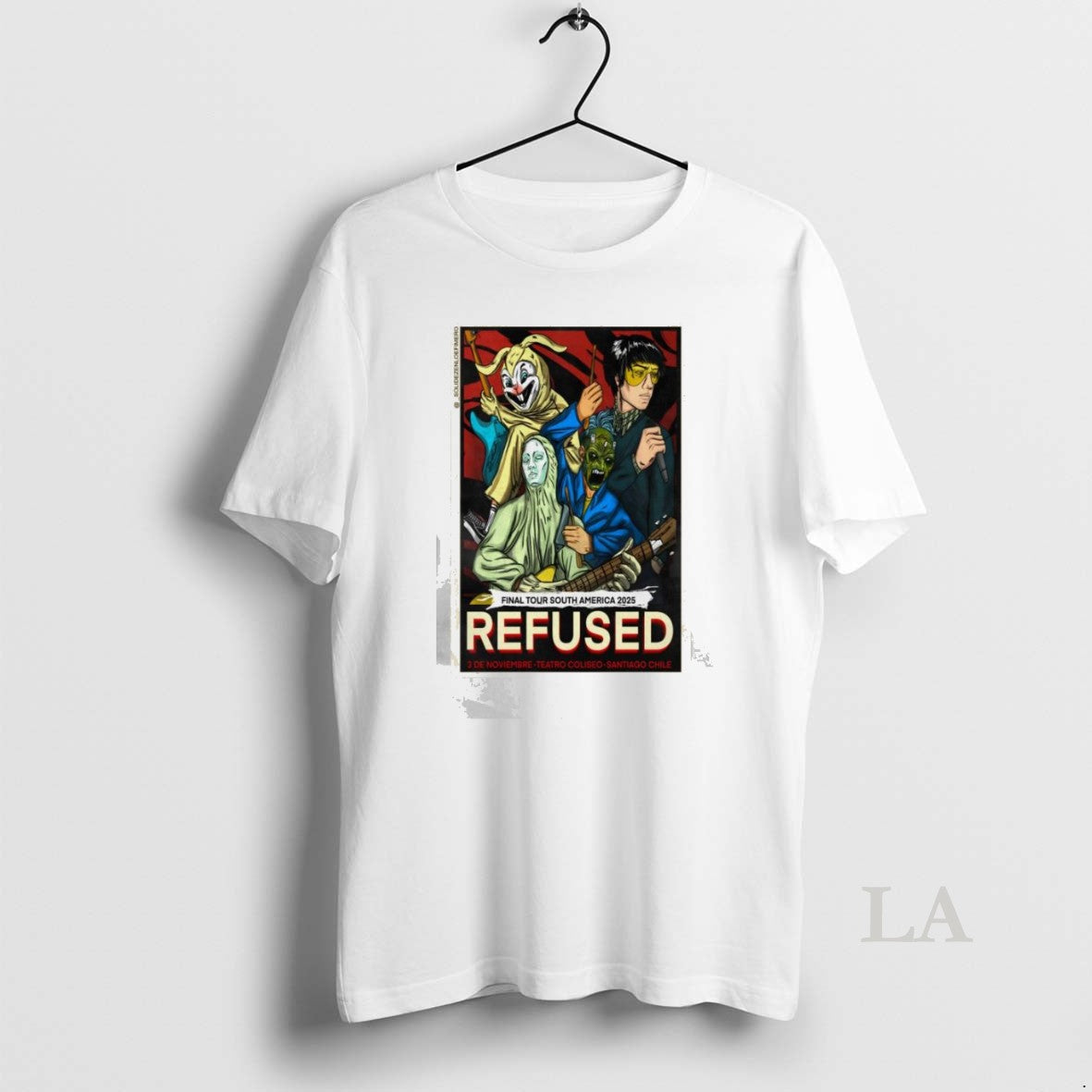 Original Refused Teatro Coliseo Santiago Chile November 3 2025 Hoodie