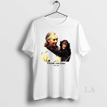 Original Remember Jane Goodall Thank You Jane Rip 1934 2025 Hoodie